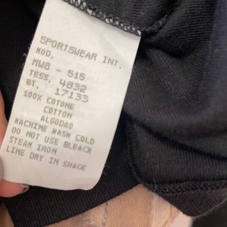 Moschino Jeans Oberteil aus schwarzem und weißem Jersey im Angebot 6