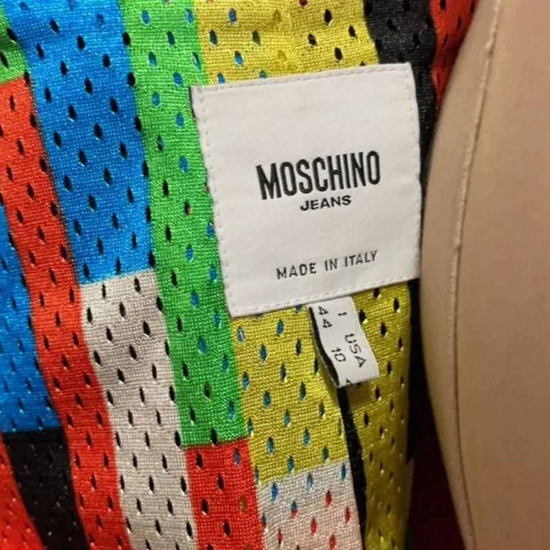 Moschino Jeans Langer Mantel aus schwarzer Wolle im Zustand „Gut“ im Angebot in Los Angeles, CA