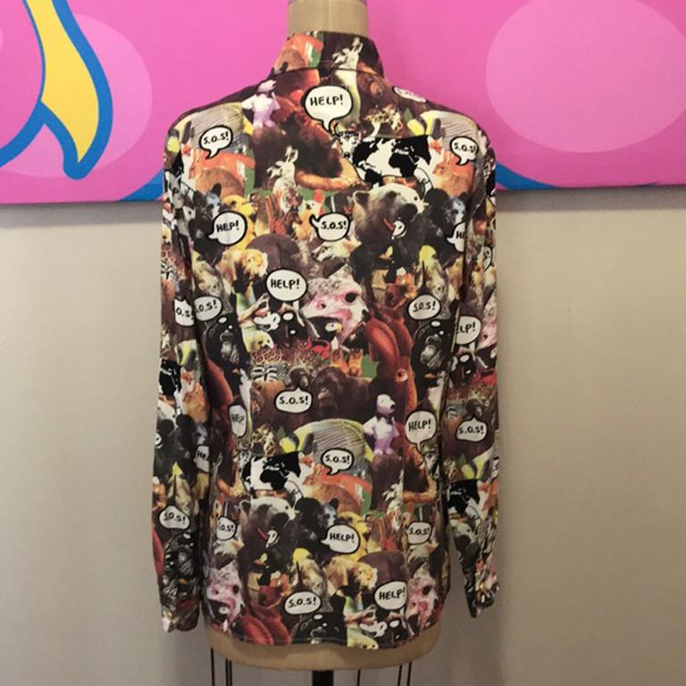 Moschino Jeans Comic Long Sleeve Shirt For Sale 2