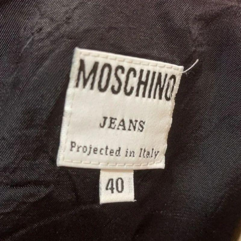 Moschino Jeans Cotton Vest Franco Moschino In Good Condition For Sale In Los Angeles, CA