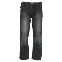 Moschino Jeans Dark Grey Denim Butterfly Back Detail Jeans L