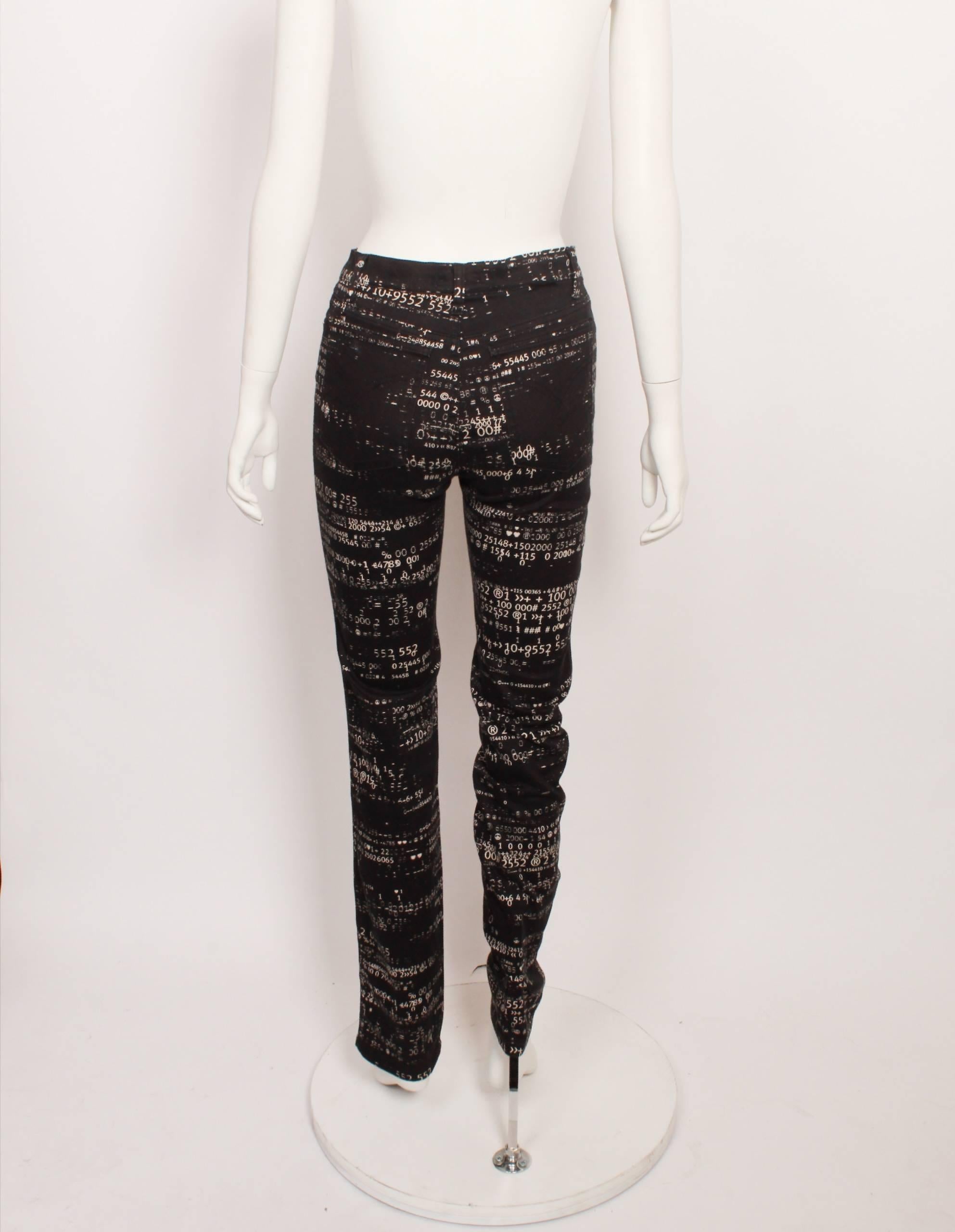 black moschino jeans