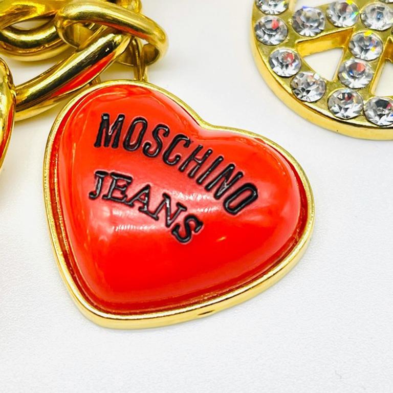 Gold Moschino Jeans gold Chaim Charm Belt Vintage