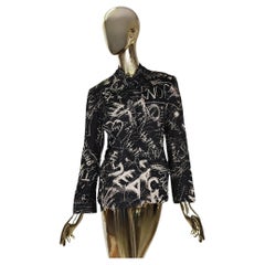 Moschino Jeans graffiti print shirt and blazer set