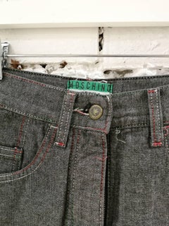 Gonna grigia Moschino vintage anni '90 da donna taglia 40 Made in Italy