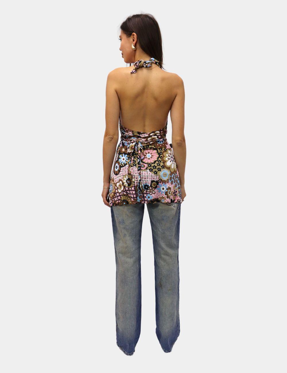 Moschino Jeans Halter Top EU 36 In Good Condition In Amman, JO