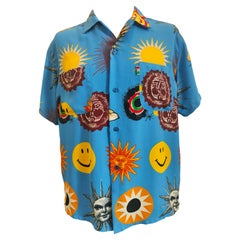 Moschino - Chemise en soie iconique en jean