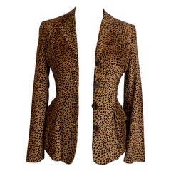 Moschino Jeans Leopard Blazer