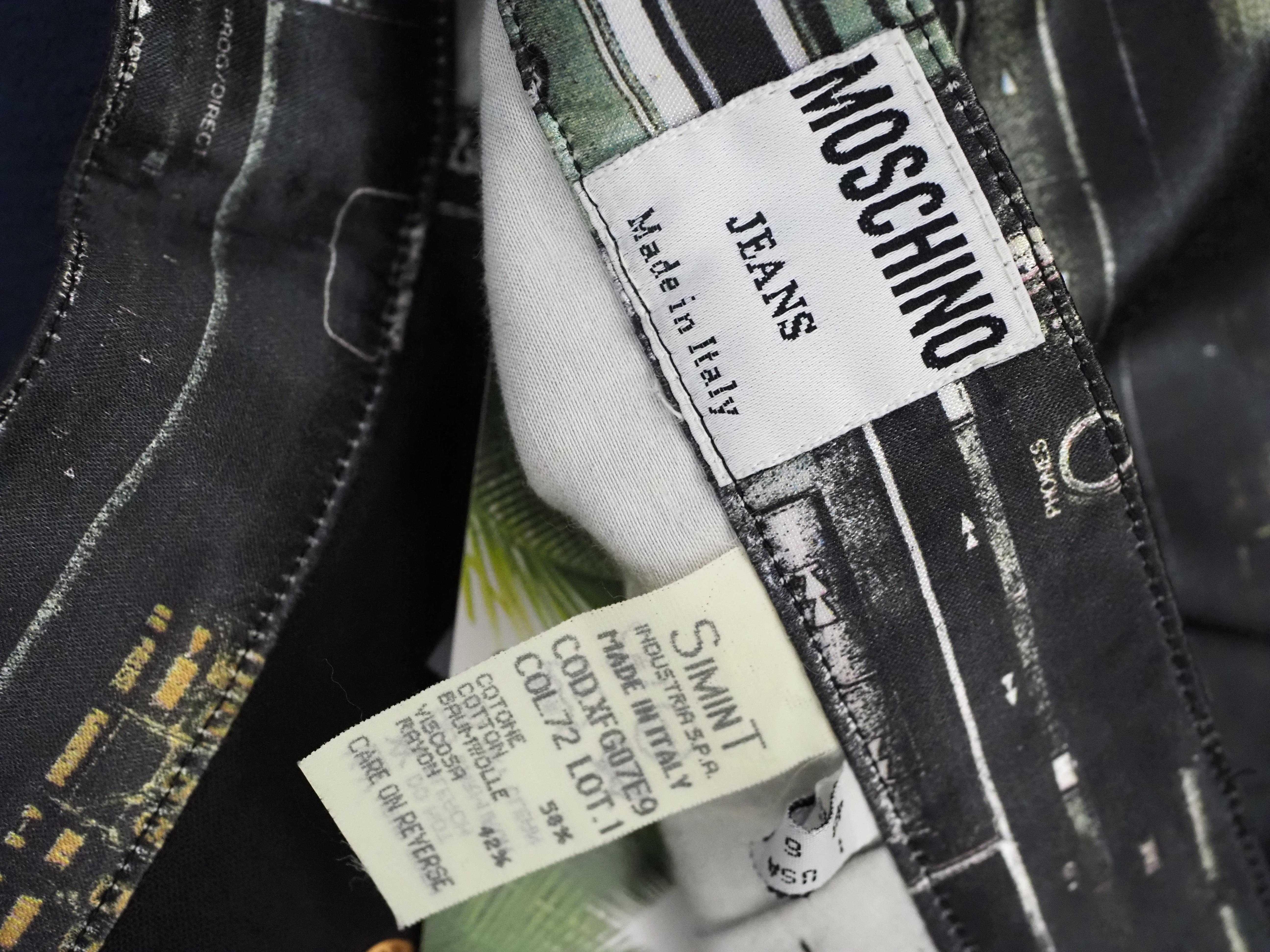 Moschino Jeans Rock aus mehrfarbiger Baumwolle im Angebot 8