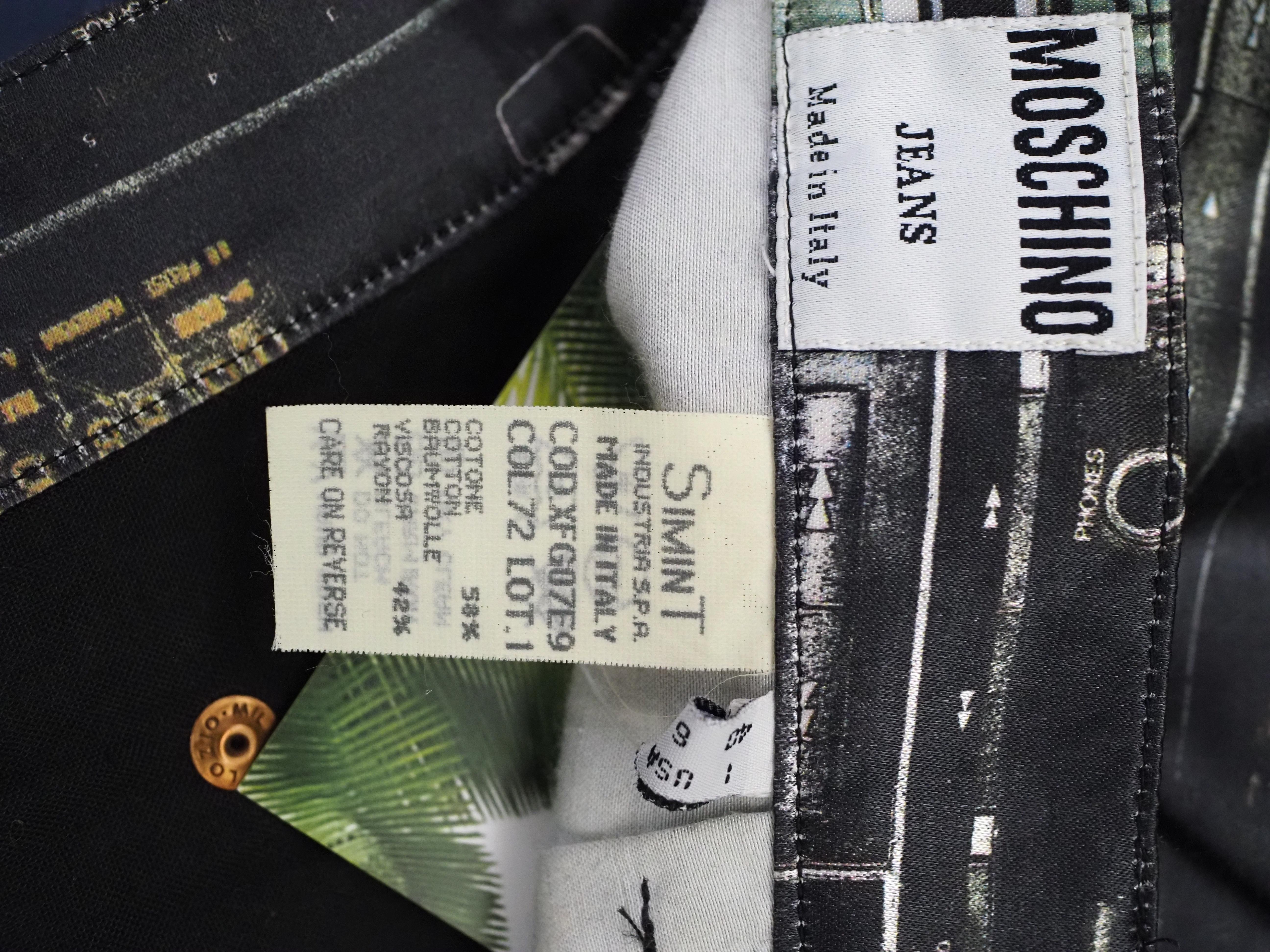 Moschino Jeans Rock aus mehrfarbiger Baumwolle im Angebot 9