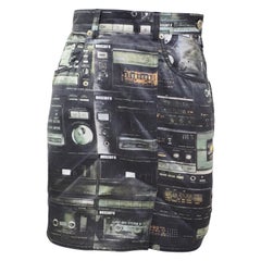 Vintage Moschino Jeans multicoloured cotton skirt