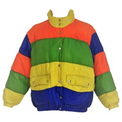 Vintage Moschino jeans multicolured bomber jacket