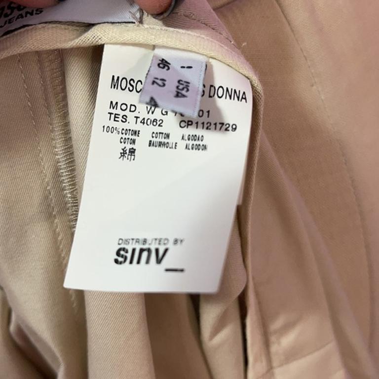 Moschino Jeans Falda Pantalón Tan Black Western en venta 5