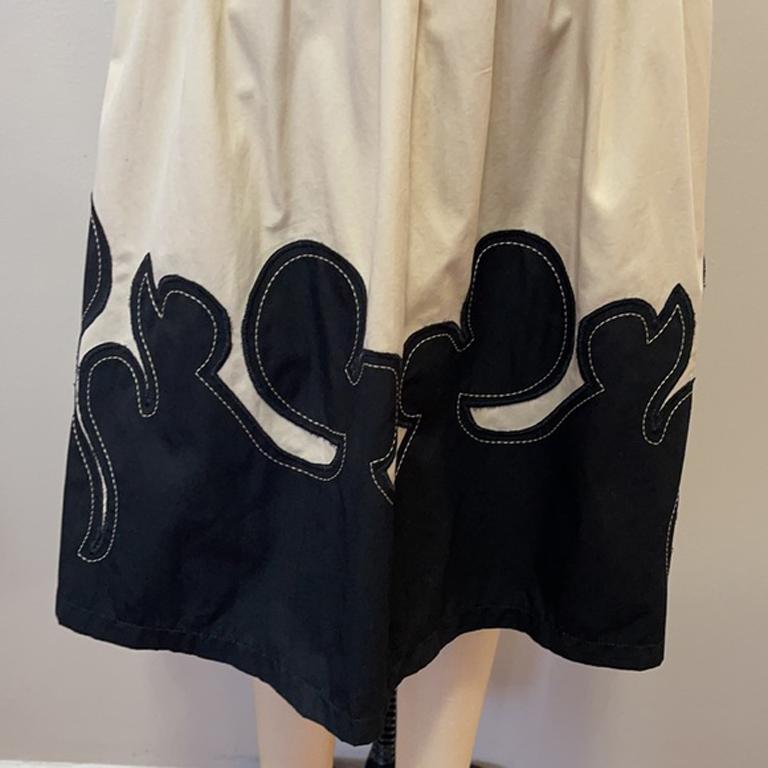 Moschino Jeans Falda Pantalón Tan Black Western en Bueno estado para la venta en Los Angeles, CA