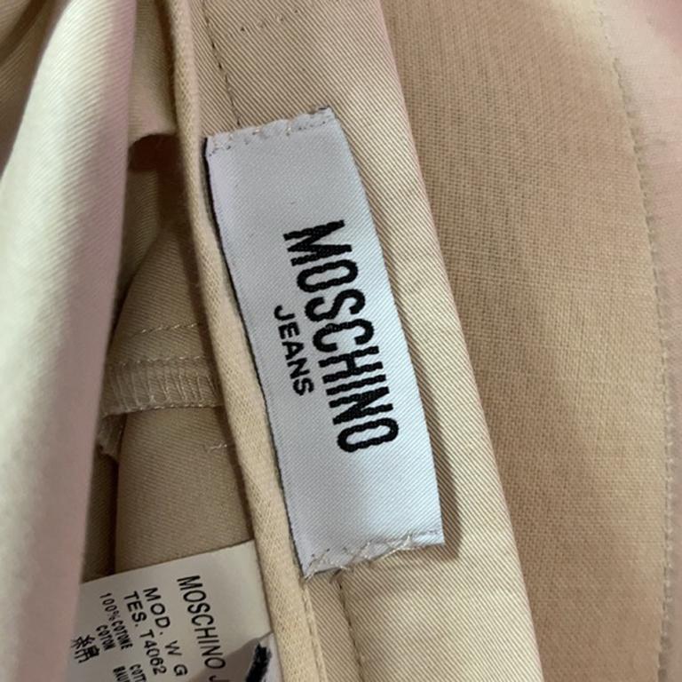 Moschino Jeans Tan Black Western Full Skirt For Sale 3