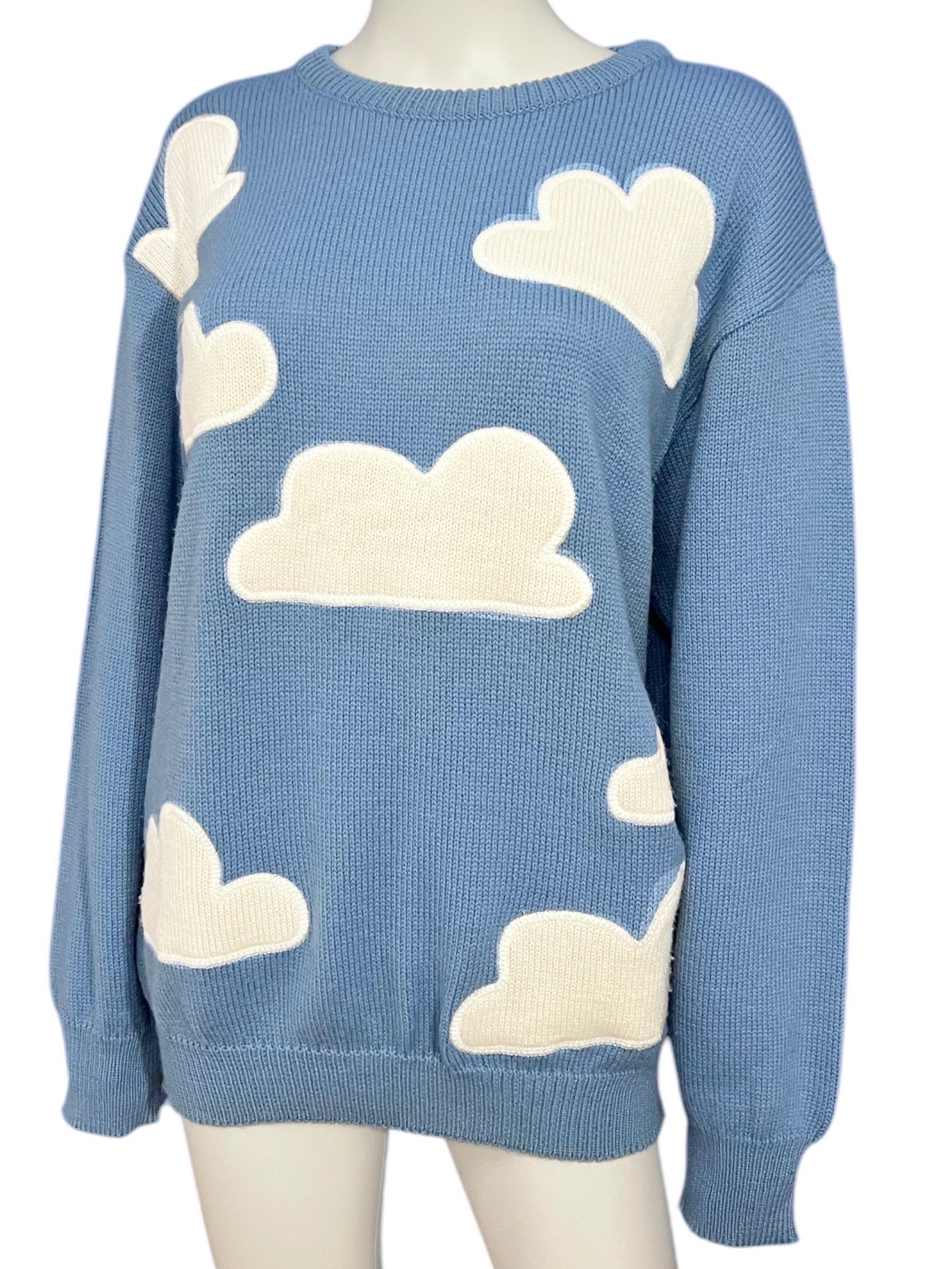 Viola Moschino Jeans Maglione in maglia Vintage Cloud in vendita