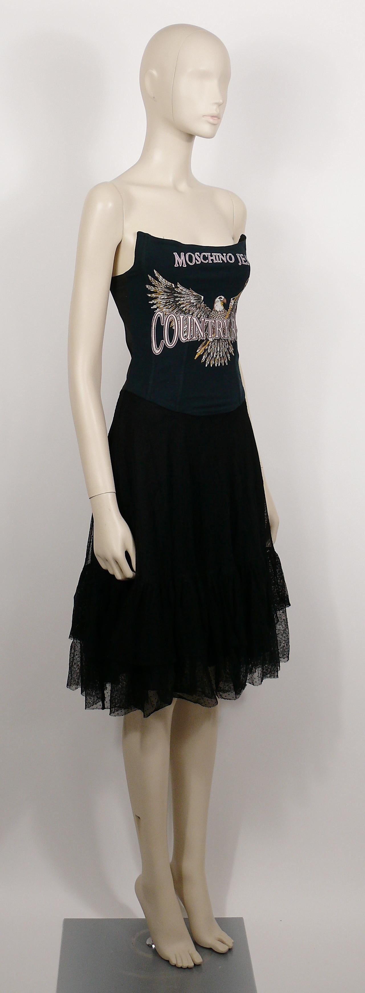 Robe en tulle noir vintage 