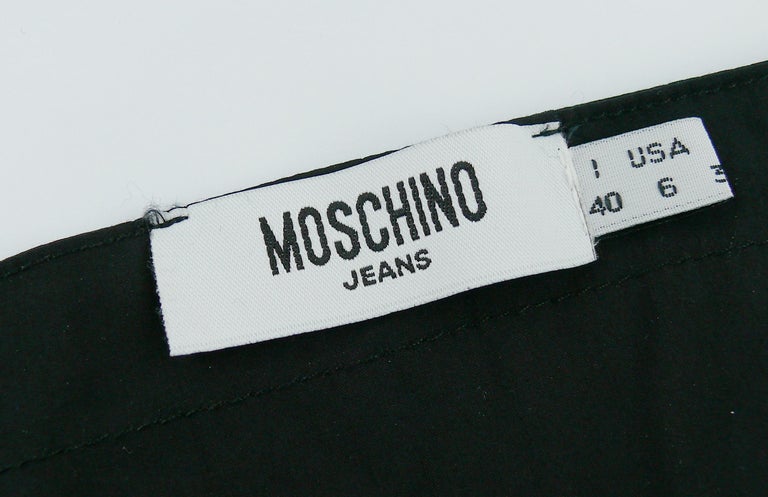 Moschino Jeans Vintage Country Rock Black Tulle Dress US Size 6 For ...