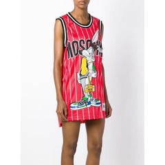Moschino Jeremy Scott Bugs Bunny Tank Top Jersey Mini Dress Looney Tunes Medium