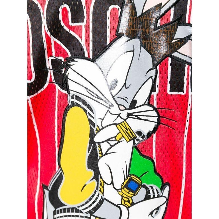 Moschino Jeremy Scott Bugs Bunny Tank Top Jersey Mini Dress Looney Tunes  Medium For Sale at 1stDibs