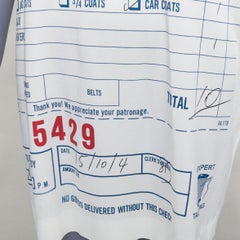 MOSCHINO Jeremy Scott Tshirtkleid aus Viskosemischung mit Dry Cleaning Receipt-Druck IT38