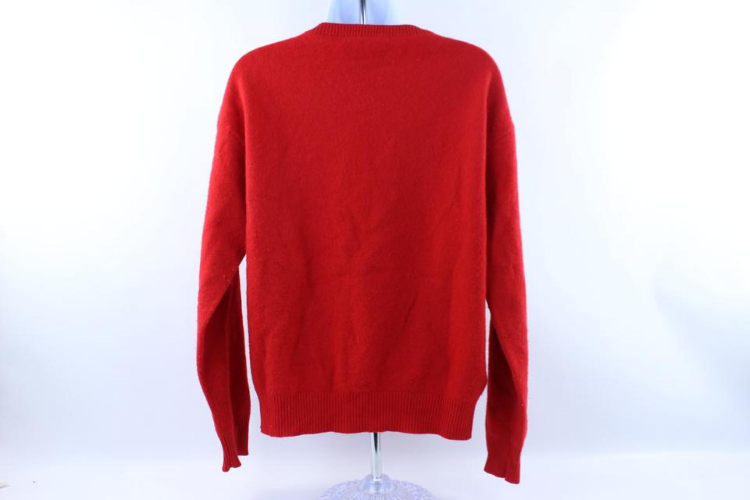 Women's Moschino Jeremy Scott Golden Arches 20 Billion Served 1mj0120 Red Sweater For Sale
