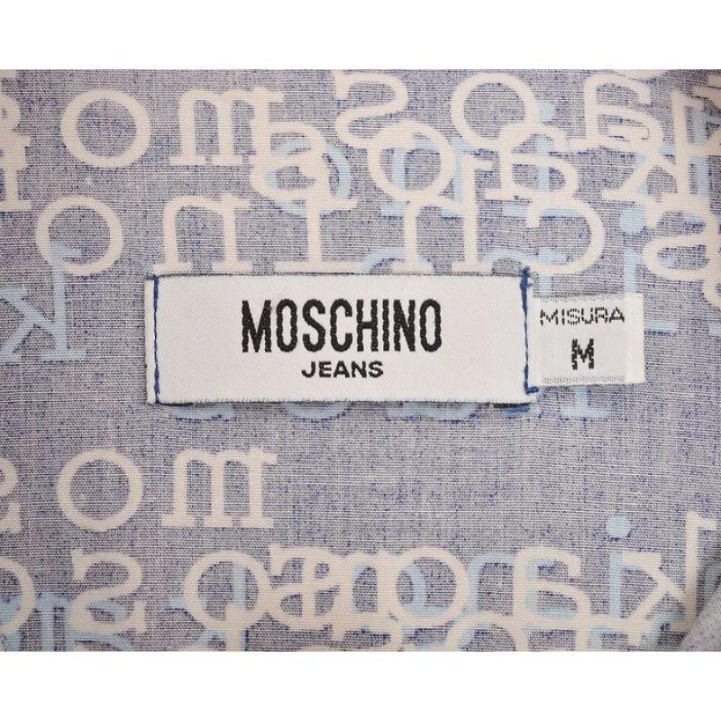 Women's or Men's Moschino 'Kaos' Long Sleeve Pattern Shirt For Sale