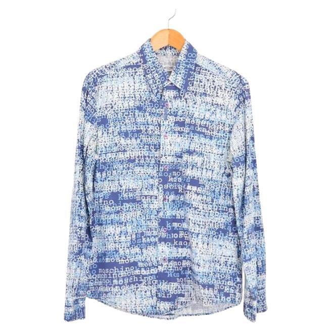 Moschino 'Kaos' Long Sleeve Pattern Shirt For Sale