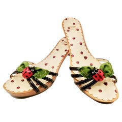 MOSCHINO lady bugs clogs