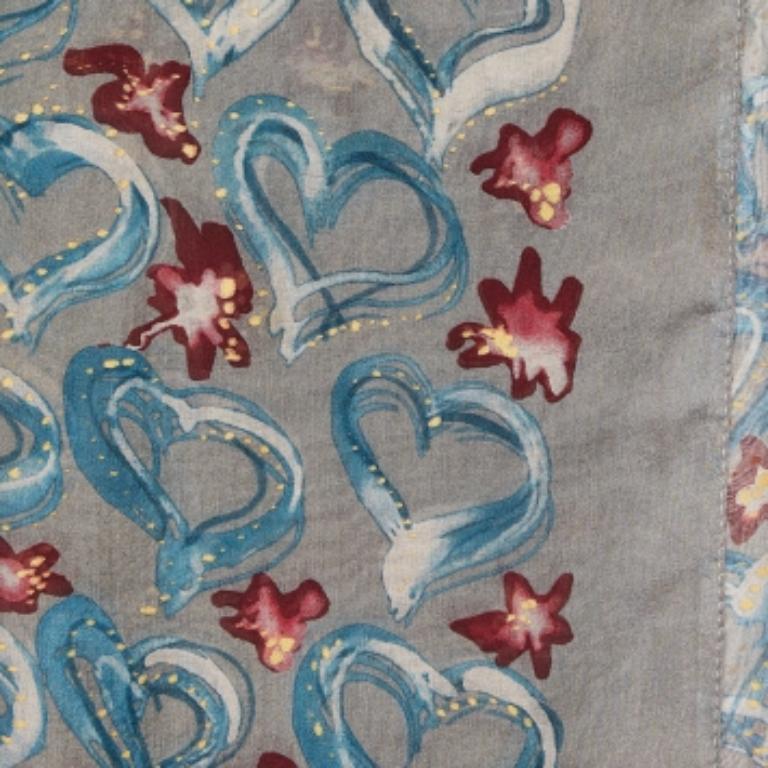 Moschino Larioseta - Écharpe en soie à imprimé floral Pour femmes en vente