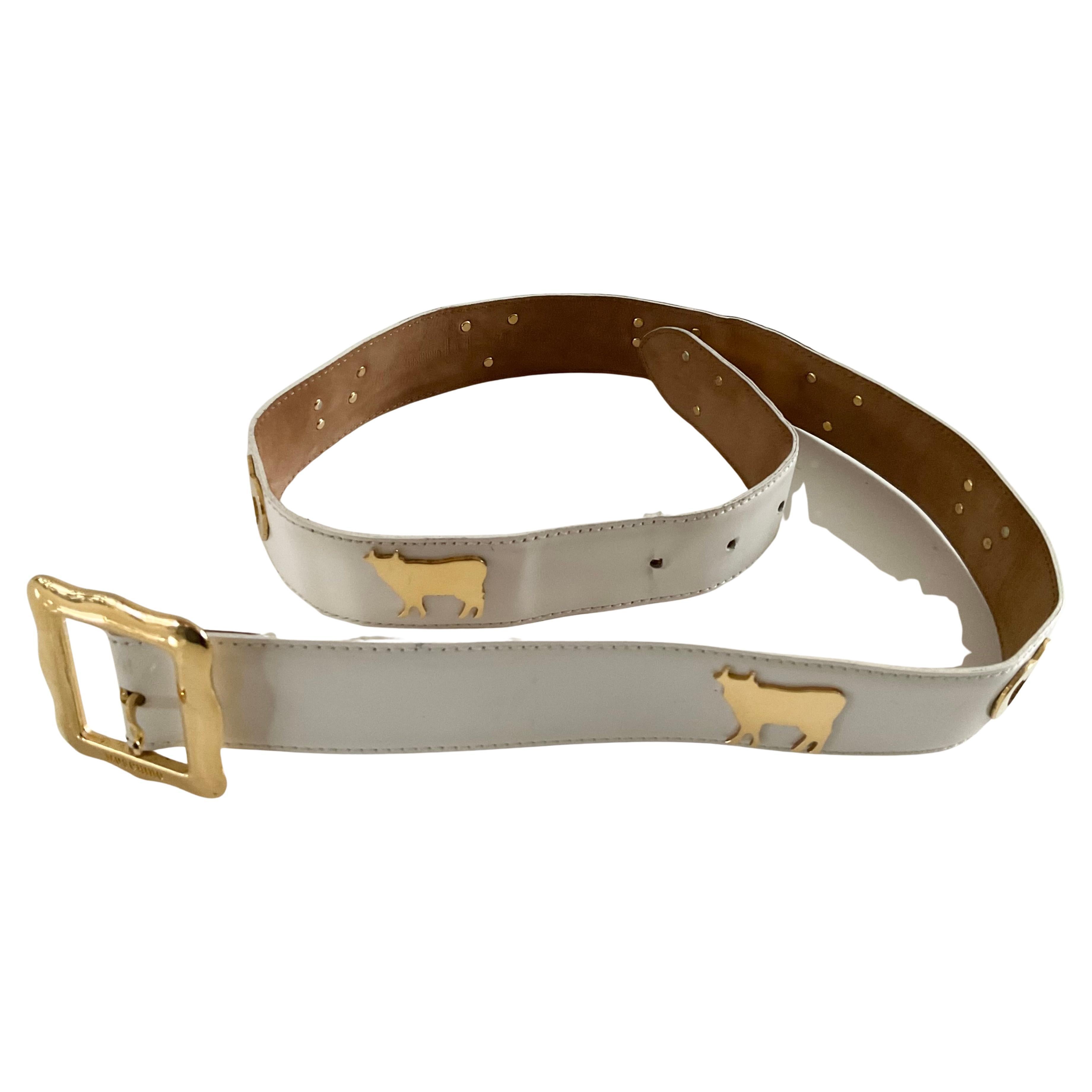 cintura moschino bianca