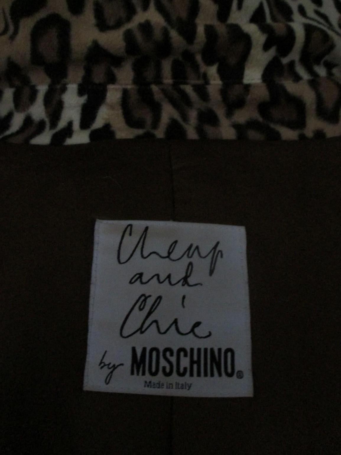 Moschino Leopard print coat 2
