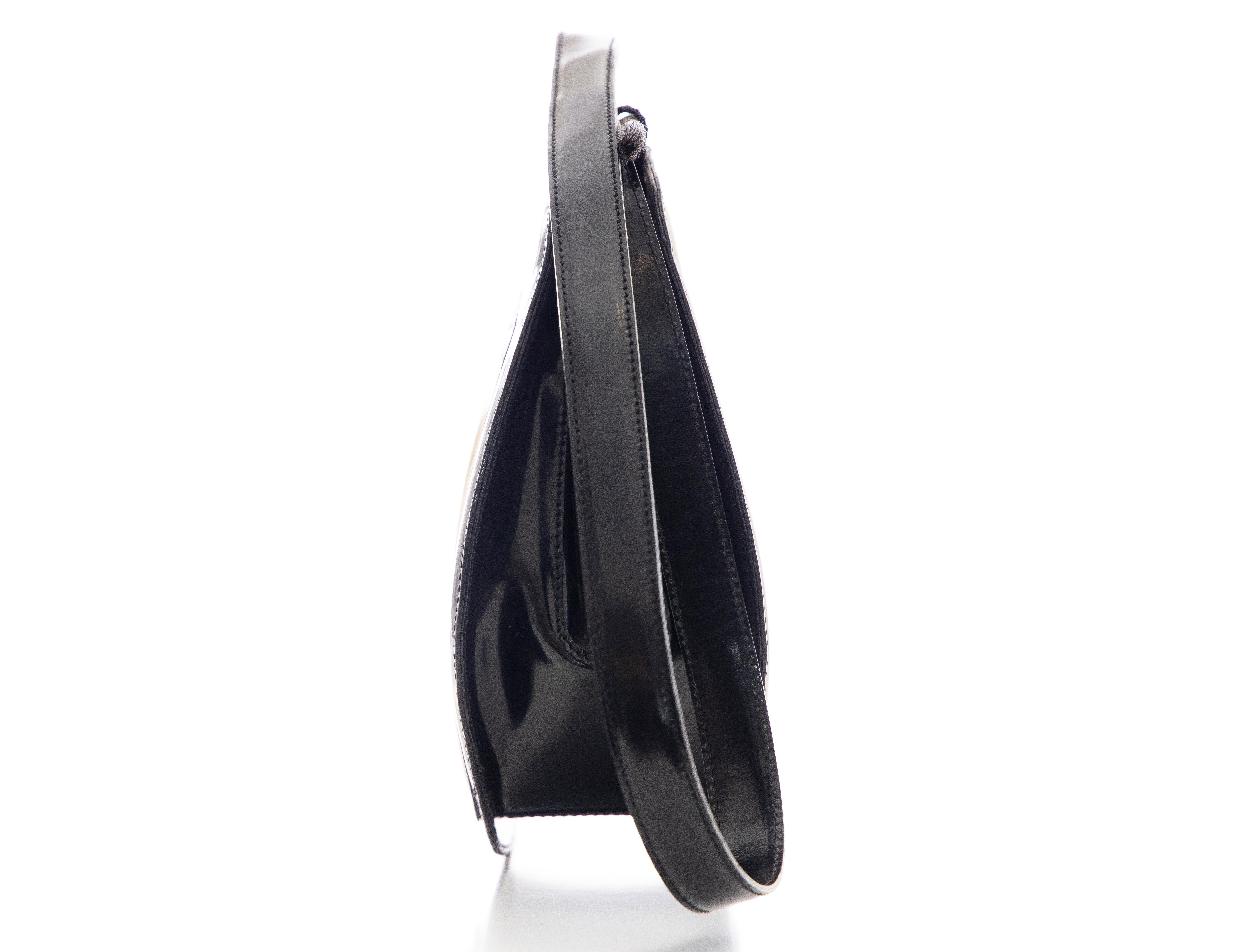 Moschino Limited Edition Black Patent Artist's Palette Handbag, Circa: 1990's 1