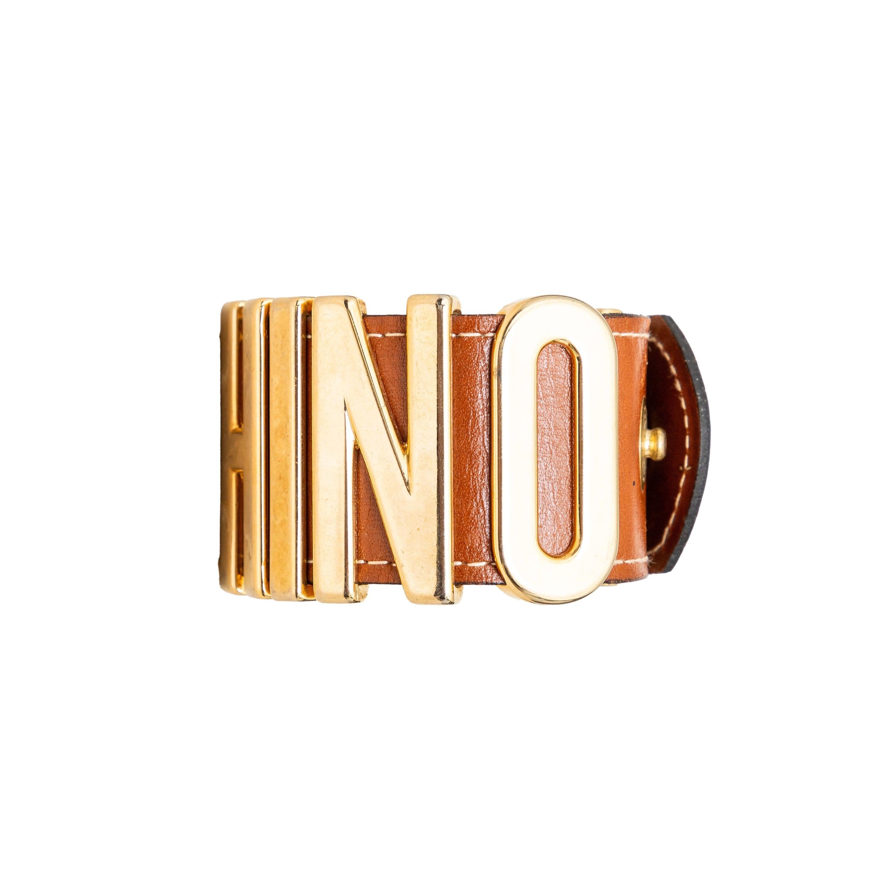 Women's Moschino Logo Cuff Bracelet - '10s For Sale