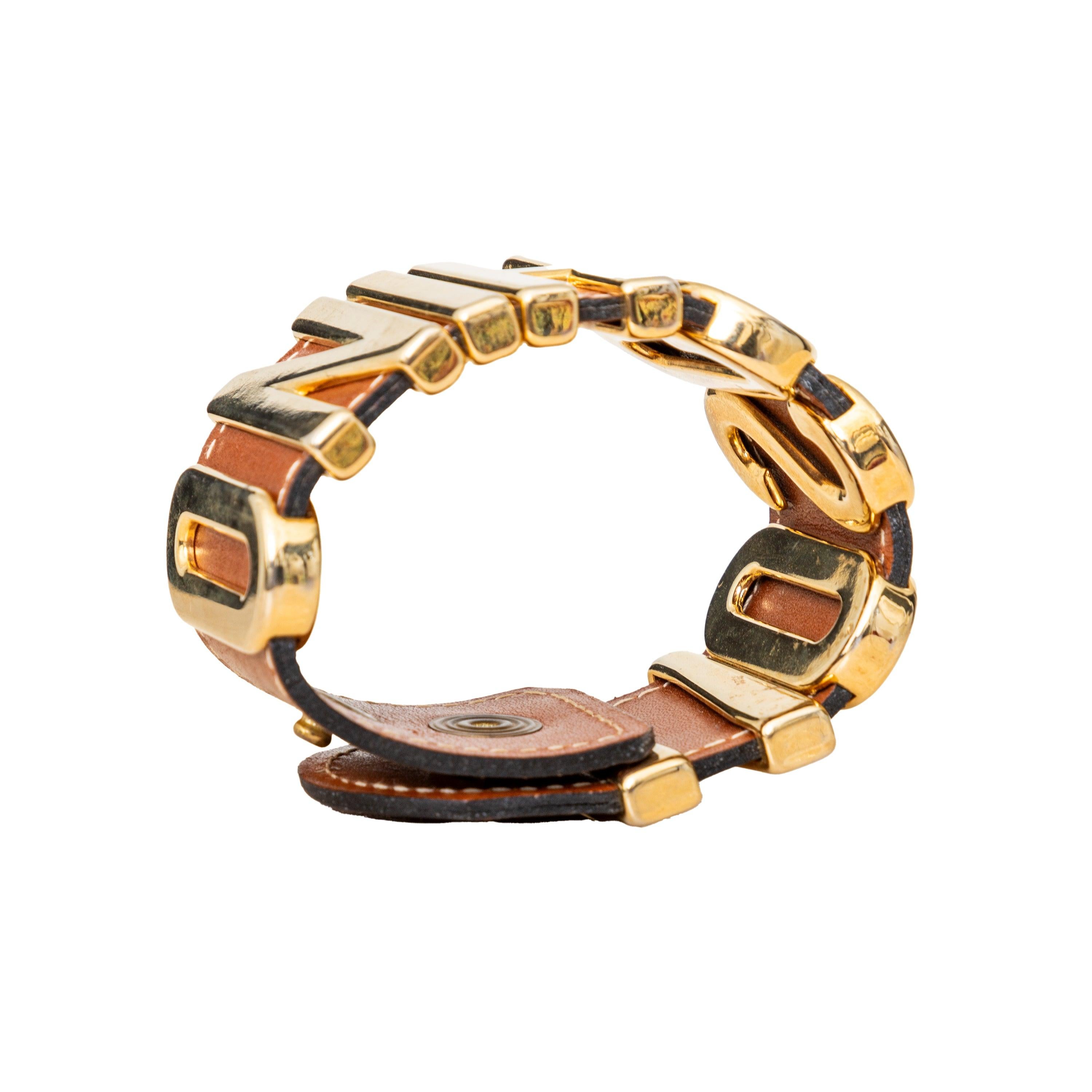 Moschino Logo Cuff Bracelet - '10s For Sale 2