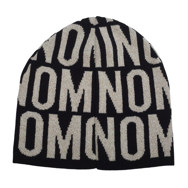 Moschino Kids Logo Beanie Hat in Black