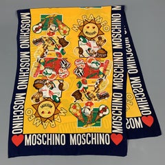 MOSCHINO Marameo Italian Ice Cream Print Silk Scarf