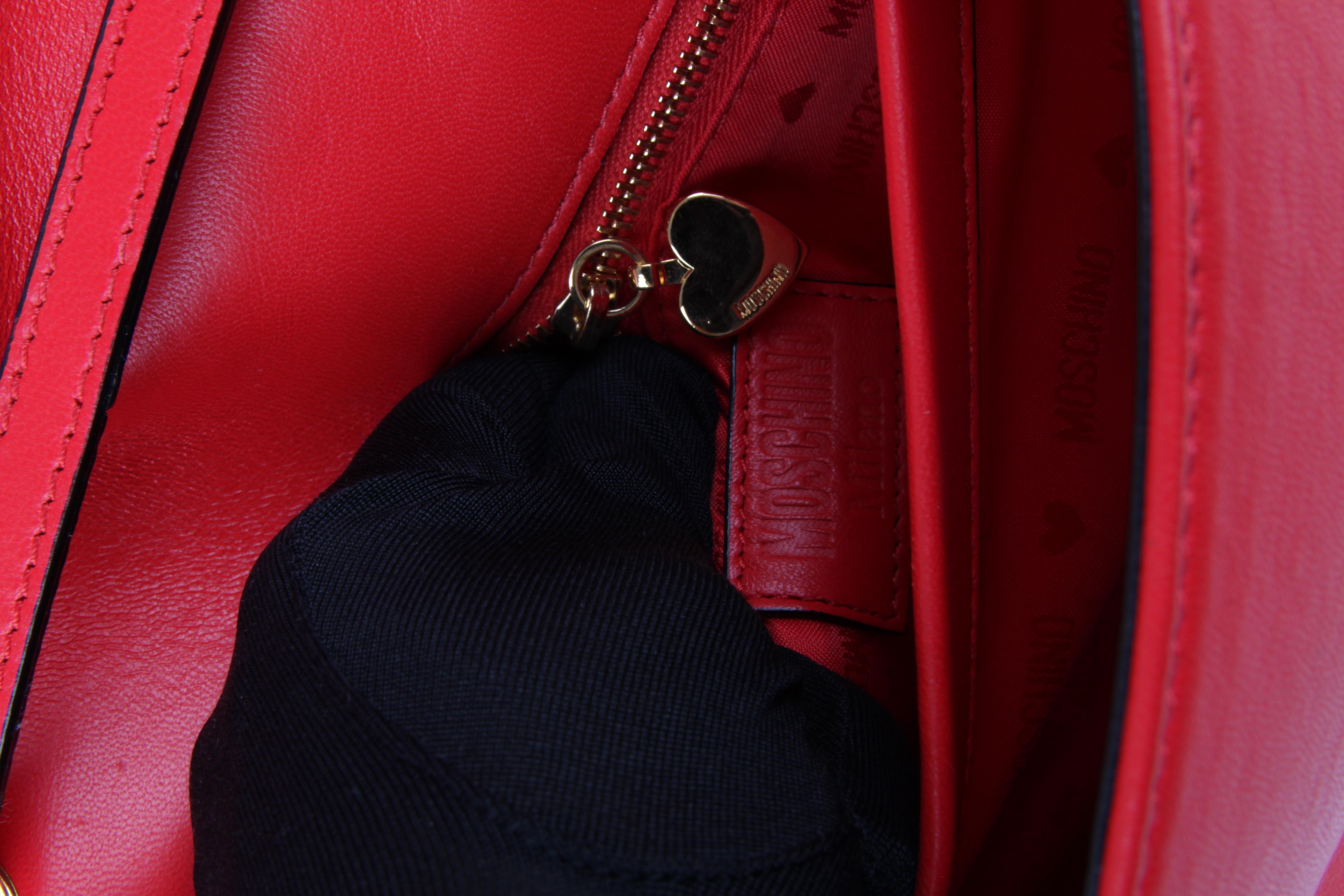 Moschino McDonald's Happy Meal Shoulder Bag Medium - red/yellow   Moschino McD In Excellent Condition In Baarn, NL