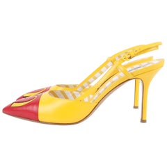 Moschino McDonald's Slingback Pumps - red/yellow