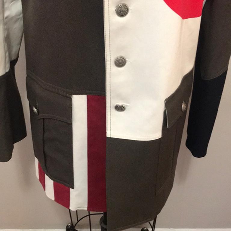 Moschino Mens Military Blazer Gold Stars  In Good Condition For Sale In Los Angeles, CA