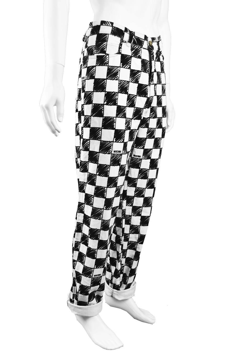 checkerboard pants mens