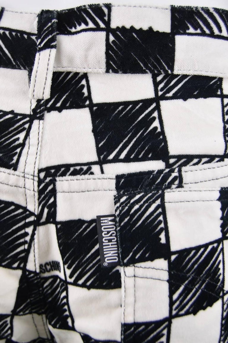 black and white checkerboard pants