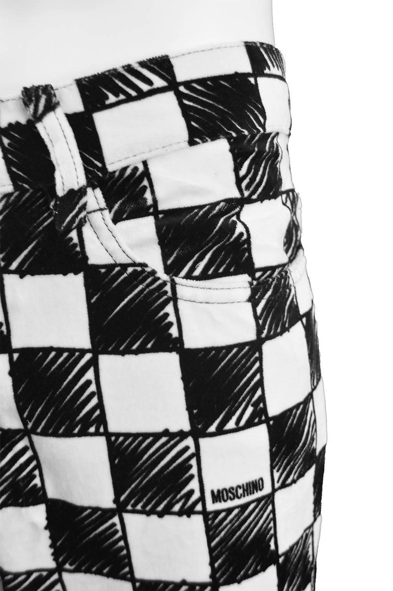 black and white checkerboard pants