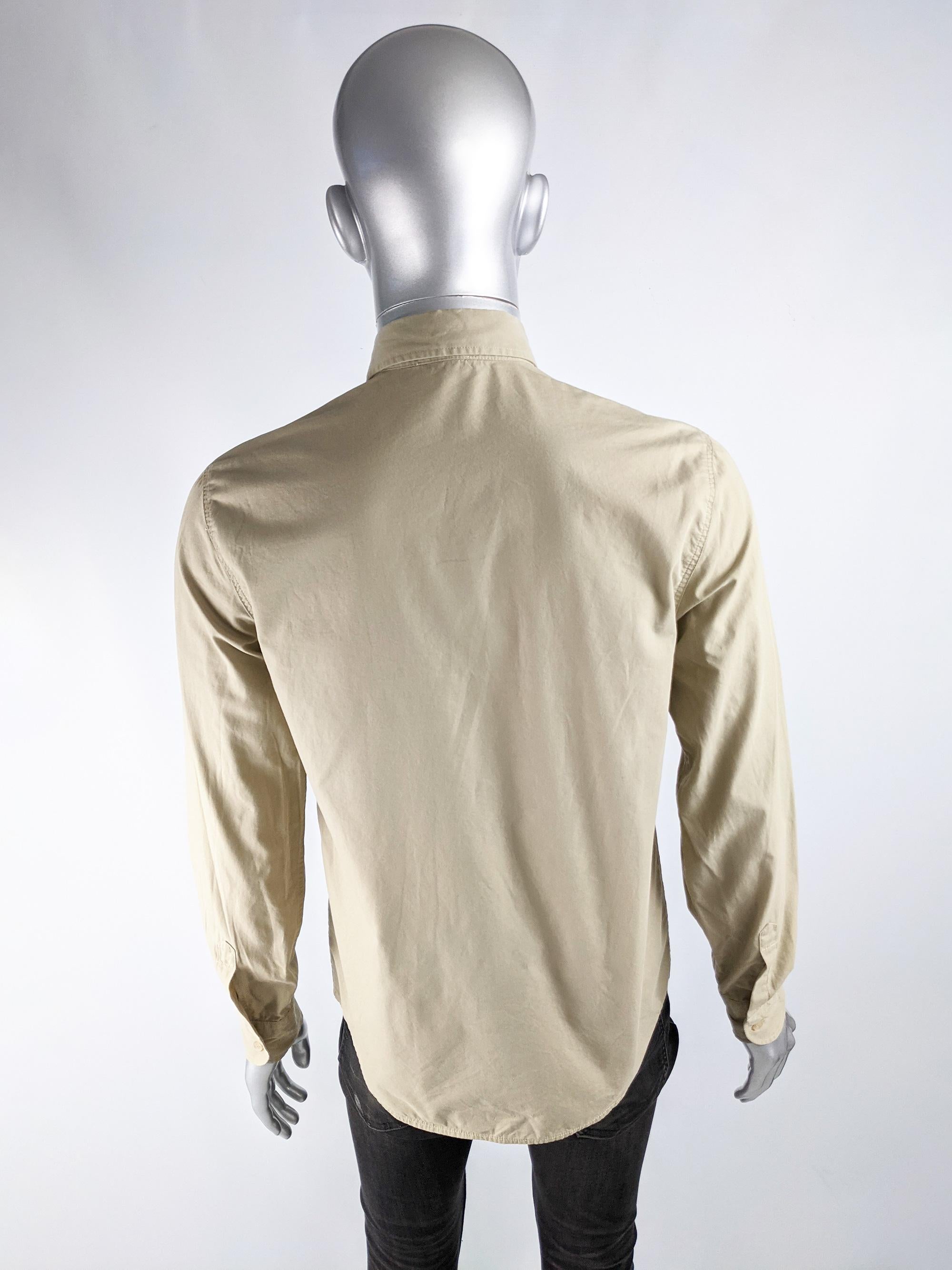 Men's Moschino Mens Vintage Denim & Corduroy Pocket Shirt For Sale