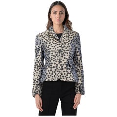 Moschino Metallic Silk Polkadot Jacket Size L