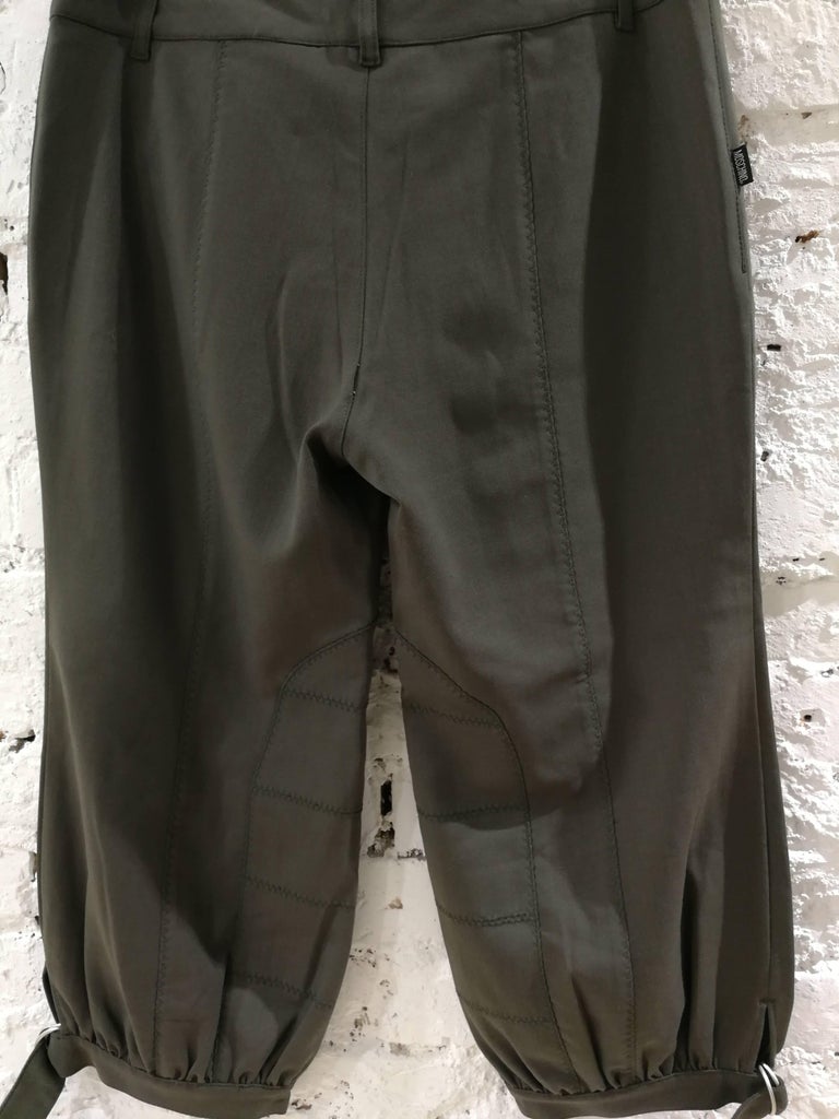 Moschino Military Green Trousers For Sale at 1stDibs