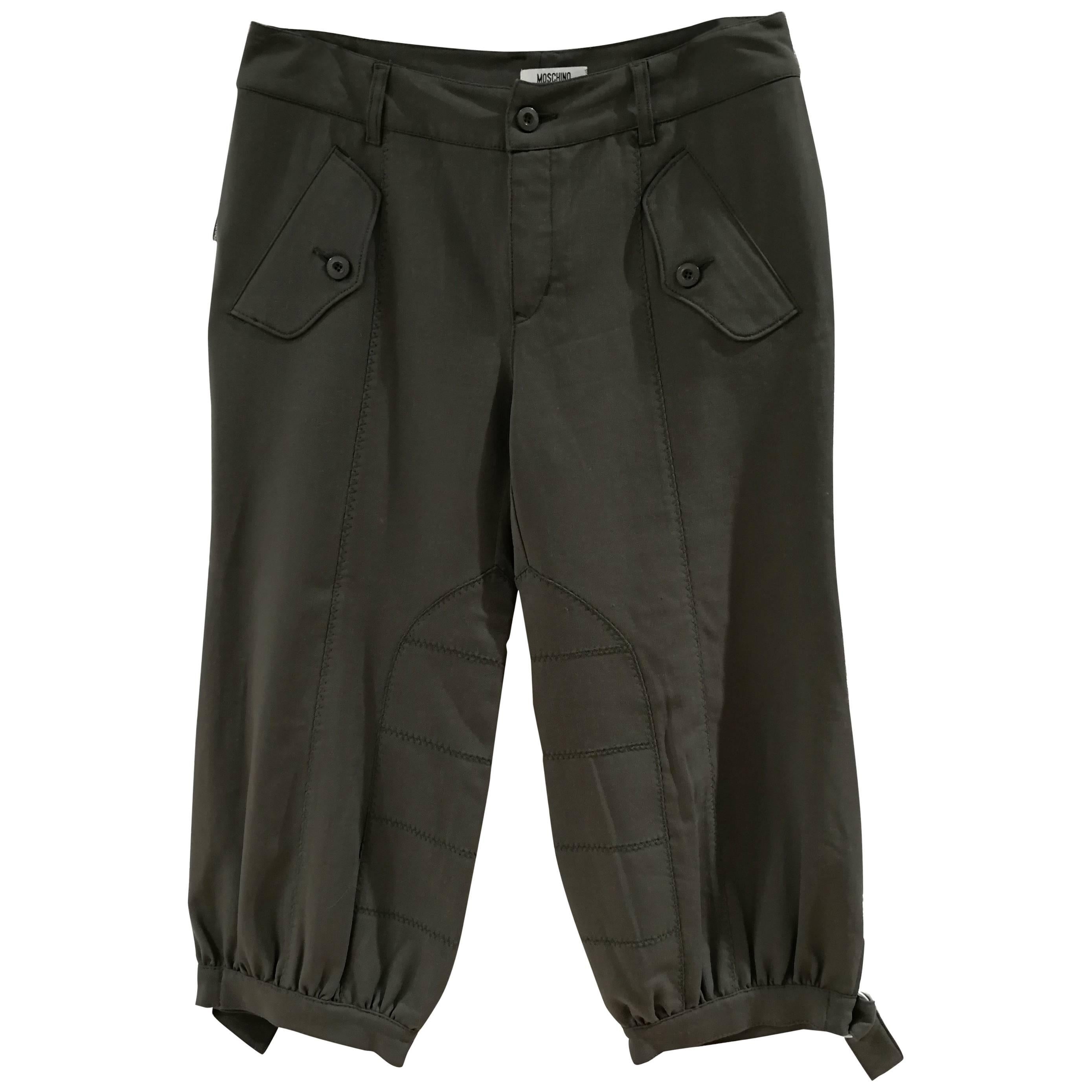 Pantaloni Moschino Military Greene & Greene