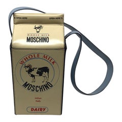 Moschino Milk Carton Leather Shoulder Bag