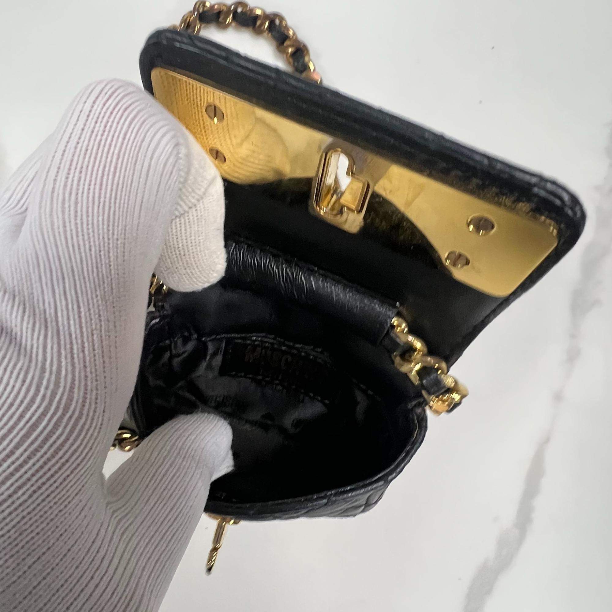Moschino Mini Quilted Leather Waist Bag 1