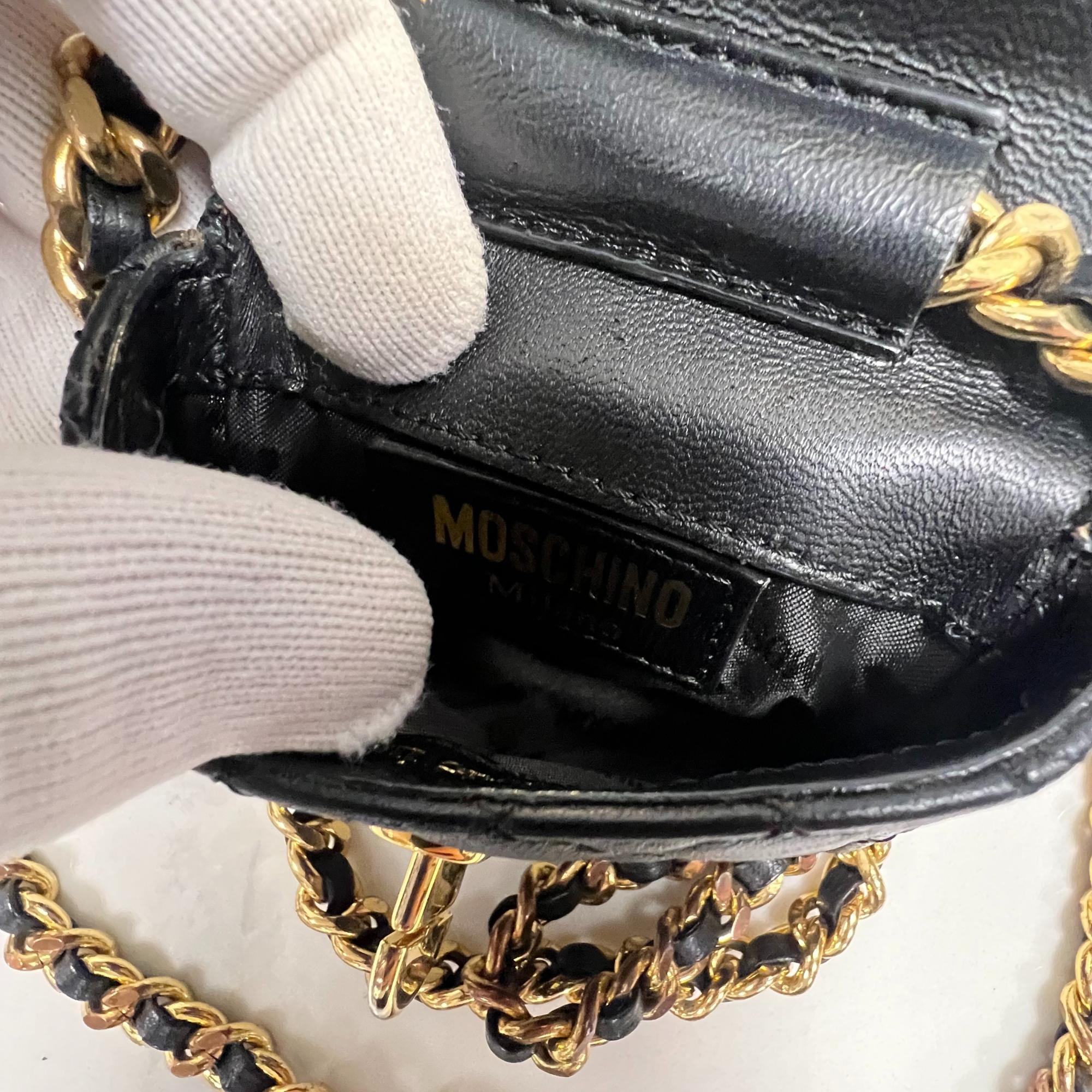 Moschino Mini Quilted Leather Waist Bag For Sale 5